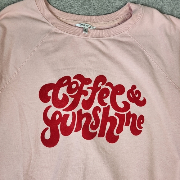 Wildfox Coffee & Sunshine Pink Relaxed Fit Sweatshirt - Picture 5 of 12
